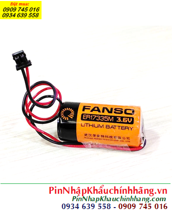 Fanso ER17335M (Zắc DF1.35); Pin Nuôi nguồn Fanso ER17335M lithium 3.6v 2/3A 1700mAh chính hãng